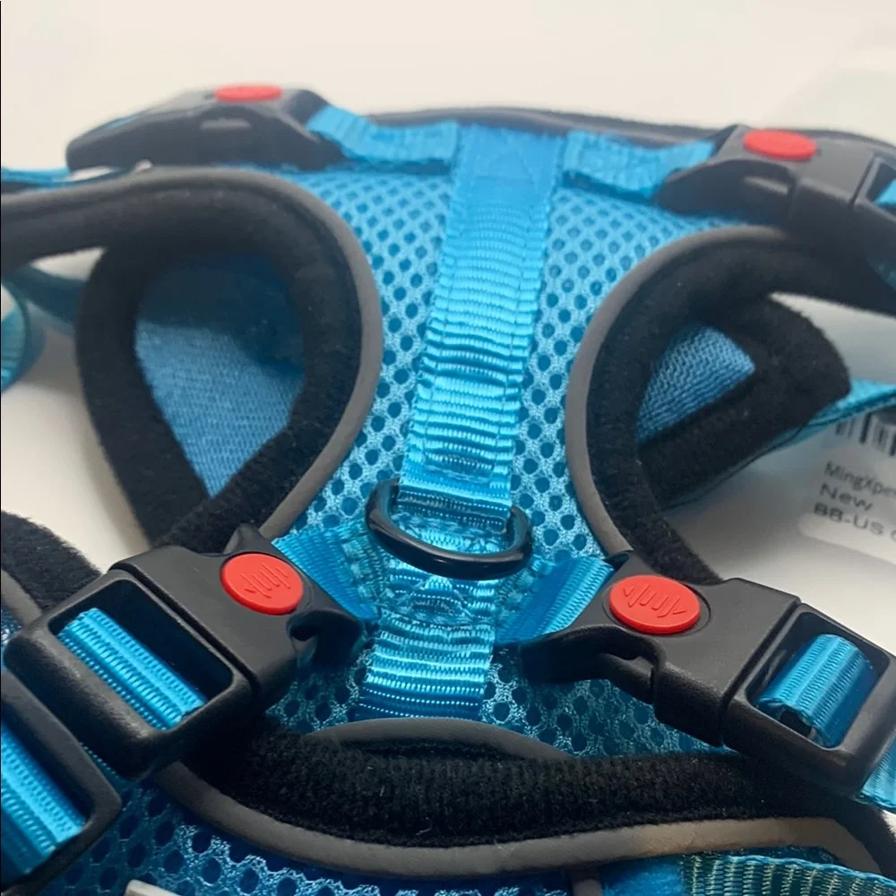 Stylish Blue Cat Harness and Leash Combo